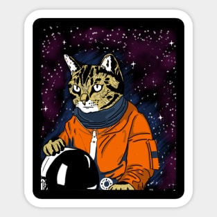 cat space Sticker